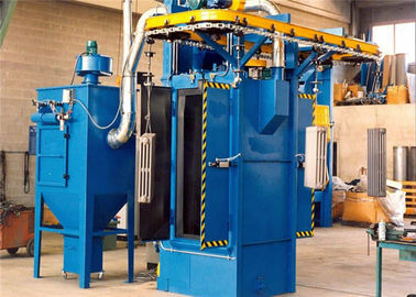 Hanger Hook Industrial Shot Blaster , Shot Blasting Cleaning Machine 2.2KW Elevator